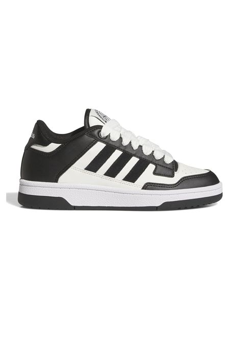 Adidas Rapid Court Shoes White Black Junior ADIDAS CORE | Sneakers | JR0166-
